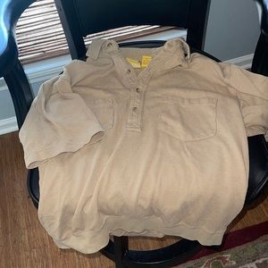 Collared waffle shirt! Size M tan colored! Looks like new only worn twice!